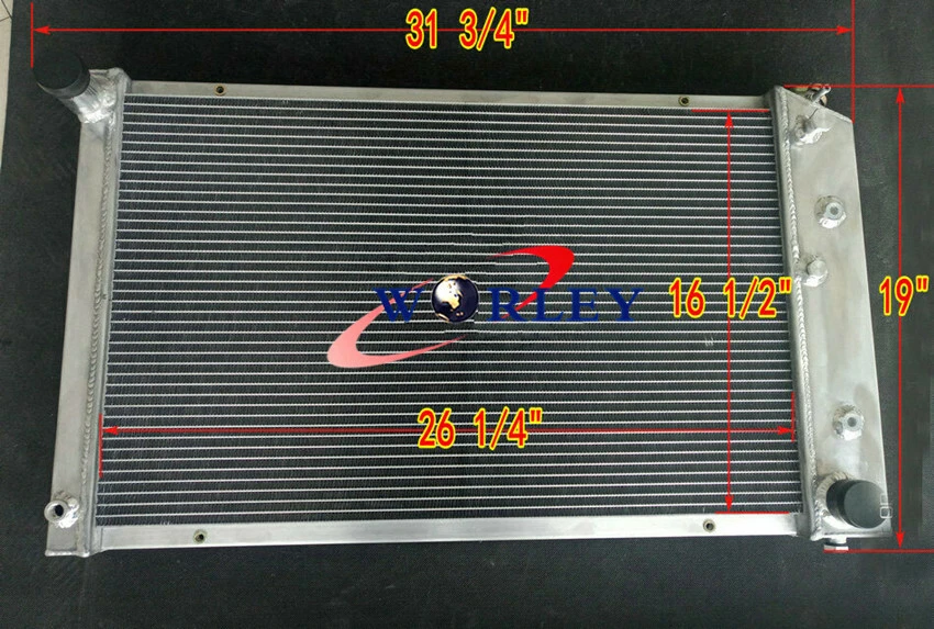 RADIADOR ALUMINIO 3 FILAS PARA 69-88 CHEVY CAMARO/Monte Carlo/IMPALA/CUTLASS V8 Foto 1 de 4