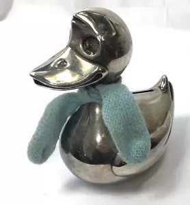 Bufanda vintage de plata para vivero de pato ganso moneda banco de dinero Dinamarca. LEER DESC - Imagen 1 de 5