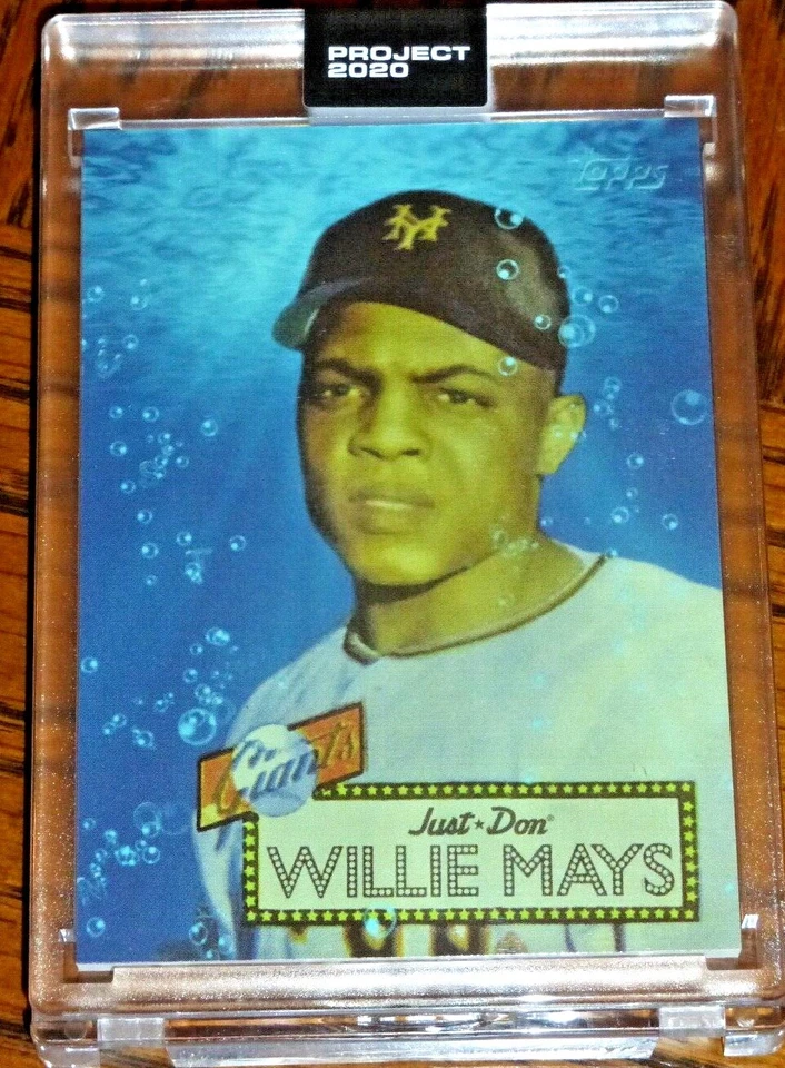 TOPPS PROJECT 2020 DON C ARTIST ~WILLIE MAYS #128 (1952 #261) W/BOX - Image 1 of 1