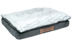 petface dog bed grey