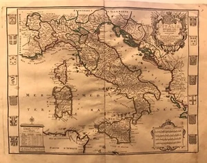 Italie .Original map.Nicolas de Fer/ Danet Paris 1717 - Picture 1 of 3