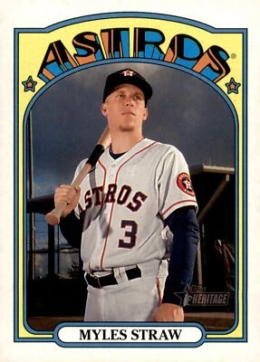 2021 Topps Heritage - Myles Straw #272 - Image 1 of 2