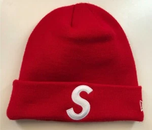 FW17 Supreme NEW ERA S Logo Red Beanie - Bild 1 von 8