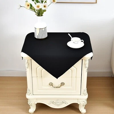 Small Square Tablecloth 24x24 Inch 24" x (Square), Black - Image 1 of 4