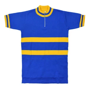 MAGLIA SVEZIA AI MONDIALI Ciclismo Vintage Cycle Bike Jersey Made in Italy - Bild 1 von 6