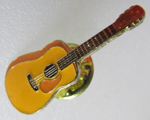 Vintage Acoustic Guitar tie tack pin , hat pin , lapel pin - Picture 1 of 5