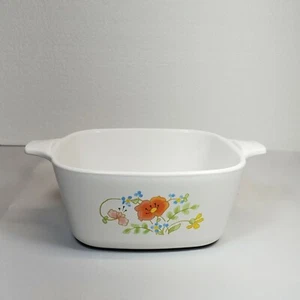 Vintage Corning Ware WILDFLOWER Petite Pan P-43-B 5 1/4" Mid Century MCM - Picture 1 of 6