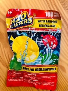 H2O Blasters 100 Water Balloons with Easy Fill Nozzle Included 
