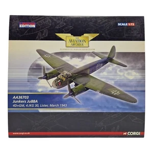Corgi Aviation 1:72 Ju88A 4D+GM, Lister, March 1943, Diecast Model AA36703 - Picture 1 of 5