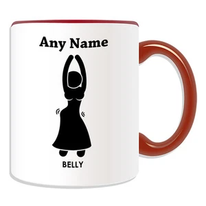 Personalised Gift Belly Dancer Mug Money Box Cup Dance Girl Name Tea Coffee Sexy - Picture 1 of 20
