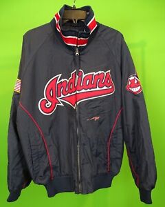Jacket Cleveland Indians Baseball MLB Field Dugout Majestic Vintage M Medium