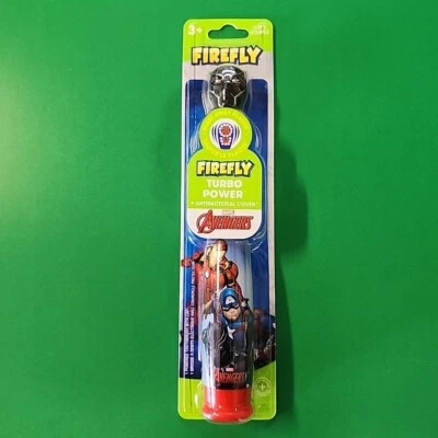 Fire Fly Toothbrush Avengers Iron Man Turbo Power Anti-bacterial Cover For Kids - Image 1 of 4