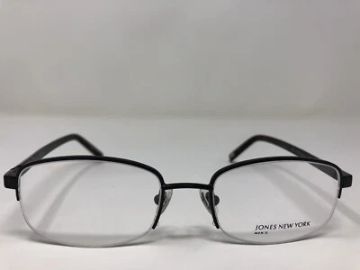 Marco de gafas Jones New York para hombre J318 negro mate 51-18-135 media llanta NY73 Foto 1 de 4