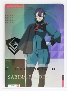 Tarjeta holográfica Sabina Fardin (2-024R)- Mobile Suit Gundam: The Witch from Mercury - Imagen 1 de 3