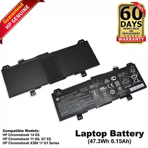 HP GM02XL 2-Cell 6000mAh 47.3Wh Li-ion Rechargeable Laptop Battery HSTNN-DB7X - Picture 1 of 5