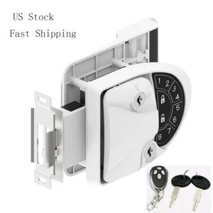 Keyless Entry Door Lock Latch Handle Knob Deadbolt For RV Camper Trailer White - Picture 1 of 15
