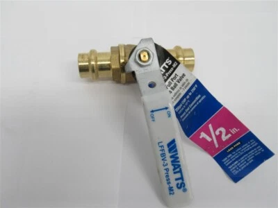 Watts LFFBV-3 Press-M2 , 1/2" 2-Piece Full Port Press Brass Ball Valves - Image 1 of 2