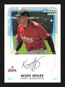 2011 Bowman Baseball 1st Bowman #BP16 Kody Hinze Prospects