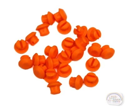 LEGO Technic - Accesorio de una sola banda de rodadura de 25 piezas, zapato - naranja - (24375) Foto 1 de 4