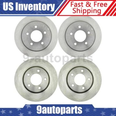 Rotores de freno de disco delanteros traseros para Dodge Caravan 2001-2007 Foto 1 de 4