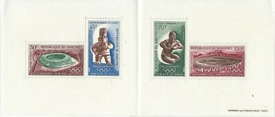 Dahomey #YTBF15 MNH S/S 1968 Mexico Olympics Statues Azteca [C88a] - Image 1 of 2