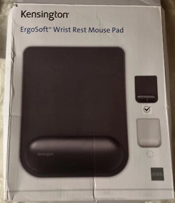 Kensington Ergosoft Mousepad Computer PC Laptop Mouse Mat Wrist Rest New In Box - Image 1 of 4