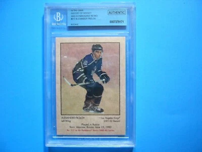 2002/03 PARKHURST RETRO HOCKEY CARD #217 ALEXANDER FROLOV ROOKIE BECKETT BGS A - Image 1 of 2
