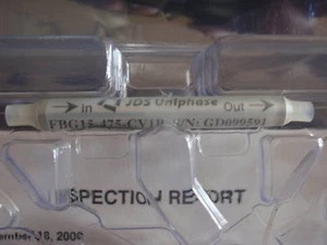 Neu JDSU FBG Fiber Bragg Gitter Filter 50 GHz Abstand Athermal Verpackung Passiv - Bild 1 von 5