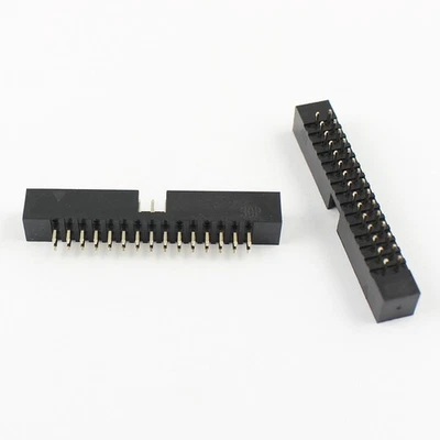 5Pcs 2mm 2.0mm Pitch 30 Pin Straight Male Shrouded Box Header IDC Connector - Image 1 of 4