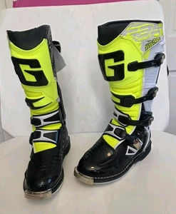 Nuevas Botas de Motocross Gaerne G React Trials Dirt Bike Blanco Negro Amarillo Talla 7 - Imagen 1 de 22