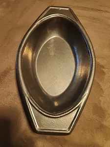 9 Inch Oval Baking Crock Gray - Picture 1 of 5