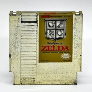 The Legend of Zelda Gold Nintendo NES Authentic Japan TESTED READ! DAMAGED CASE! - Picture 1 of 9