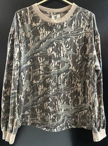 Vtg Mossy Oak Originals Camo Shirt Mens XXL Single Stitch Hunting Longsleeve USA - Picture 1 of 5