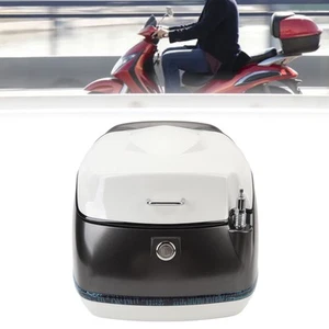 Black 38L Motorcycle Top Case Water Resistant Ample Space Trunk Top Box For - Bild 1 von 12