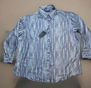 Camicia Jhane Barnes NUOVA Obelisca 4XLT seta rayon multicolore nuova con etichette abito bottoni - Foto 1 di 9