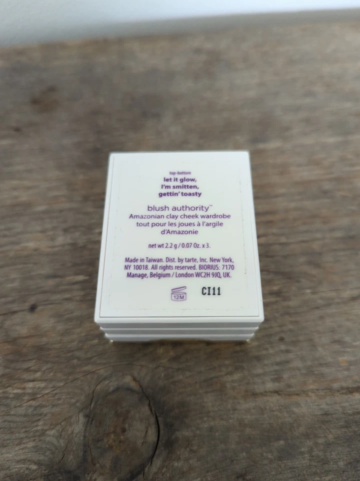 TARTE Blush Authority LET IT GLOW I'M SMITTEN GETTIN' TOASTY Amaz Clay Wardrobe - Image 1 of 4