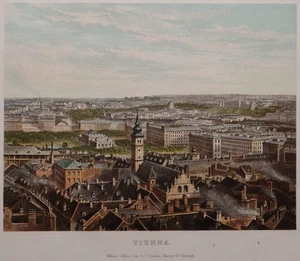 Vienna - Seltene Chromolithographie von Wien - William Collins  - Original 1878 - Bild 1 von 3