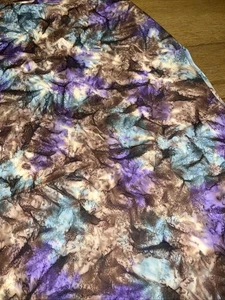 Hand Dyed Quilting Cotton Fabric 8 Yards x 44” Wide Purple Brown Batik Style - Picture 1 of 6