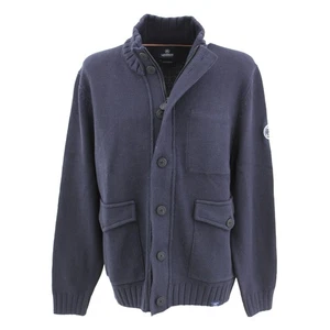  LERROS Herren Strickjacke Stehkragen marineblau 33197 - Picture 1 of 2