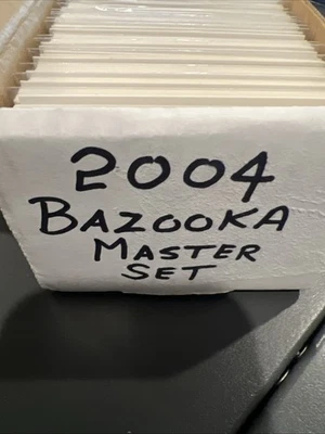 2004 TOPPS BAZOOKA BASEBALL MASTER SET (474) STICKERS COMICS TATTOOS STAND-UPS - Image 1 of 3