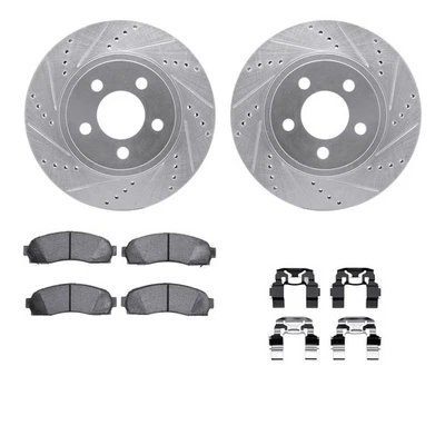 For Ford Explorer Sport 01-03 Brake Kit eLINE Series Drilled & Slotted Front - Изображение 1 из 4