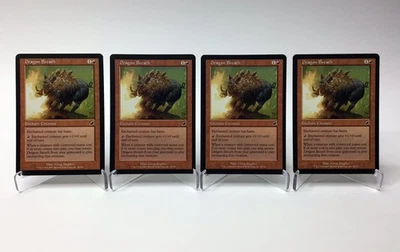 (4) Magic: The Gathering Dragon Breath MTG 1993-2003 Scourge LP - Image 1 of 2