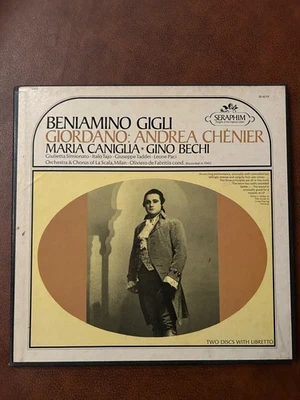 2xLP Box Set Mono Benjamin Gigli- Andrea Chénier Giordano IB-6019 Vinyl 12'' - Image 1 of 2