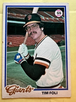 1978 Topps #167 Tim Foli San Francisco Giants NM FREE SHIPPING - Image 1 of 2