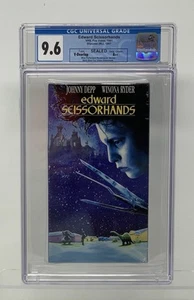 Edward Scissorhands VHS 1991 CGC 9.6A++ Sealed | Slipcase 1991 | Fox Home Video - Picture 1 of 2