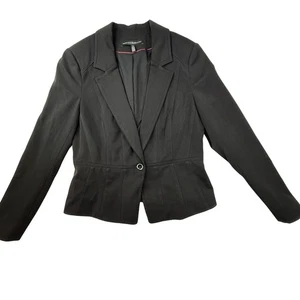 White House Black Market Blazer 10 Schwarz Schößchen Blazer Jacke Business Freizeit - Bild 1 von 10