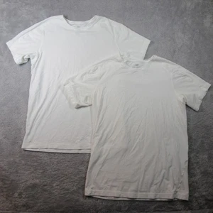 2 Mack Weldon Shirt Herren XL weiß Rundhals Modal Baumwolle Stretch weich Tee - Bild 1 von 12