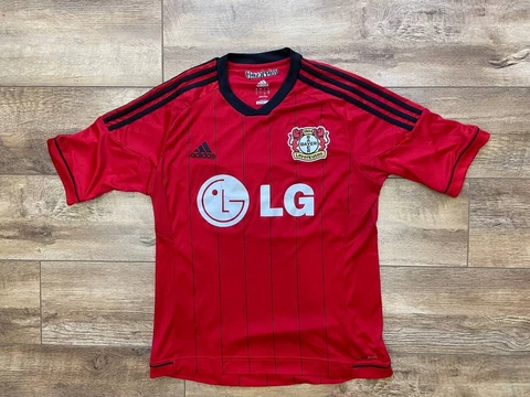 Bayer Leverkusen FC 2015 / 16 Soccer Jersey Football Shirt Adidas Men's Size L Cover