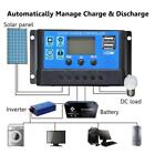 10-100A LCD Solar Panel Battery Regulator Charge Controller 12/24V Dual USB Tool