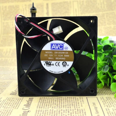 AVC DS12025B12E 120*120*25 mm 4 pines PWM chasis alimentación CPU ordenador ventilador de refrigeración Foto 1 de 2
